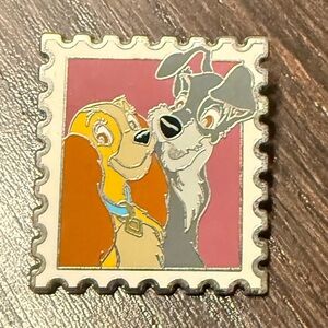 Lady and The Tramp Postage Pin